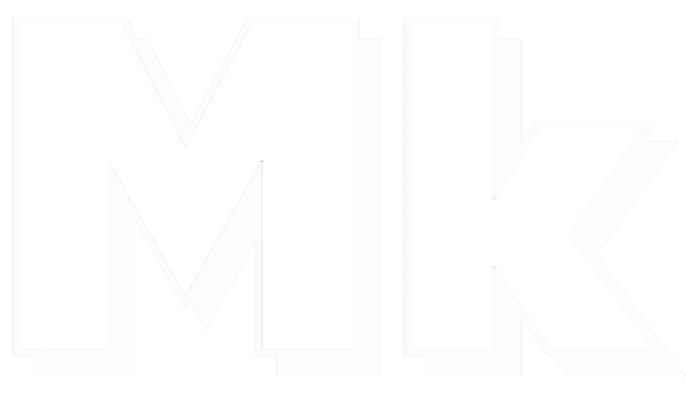 Mk logo clear white